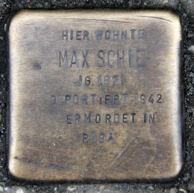 Stolperstein für Max Schie.