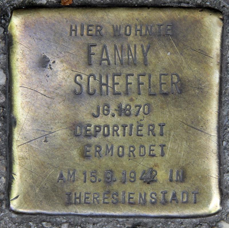 Stolperstein für Selma Scheffler.