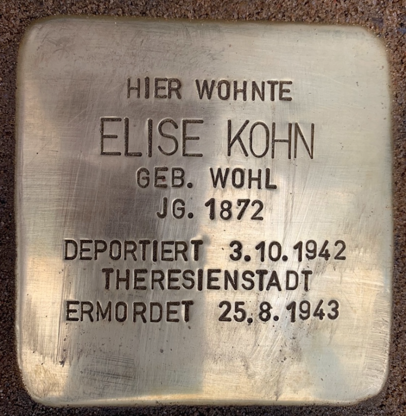 Stolperstein für Elise Kohn