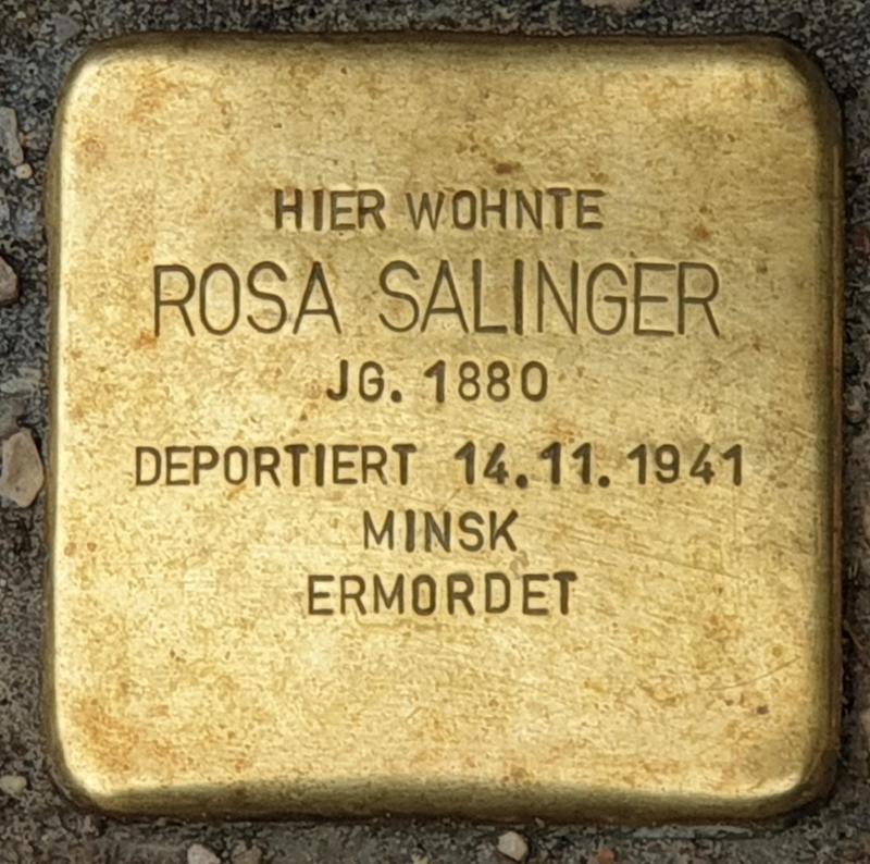 Stolperstein für Rosa Salinger © OTFW