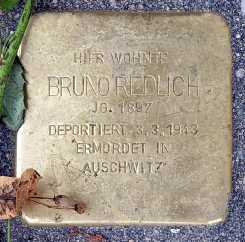 Stolperstein für Bruno Redlich © OTFW