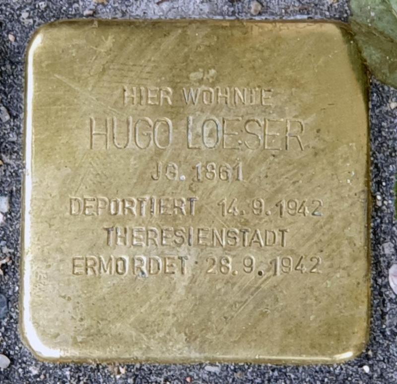 Stolperstein für Hugo Loeser © OTFW