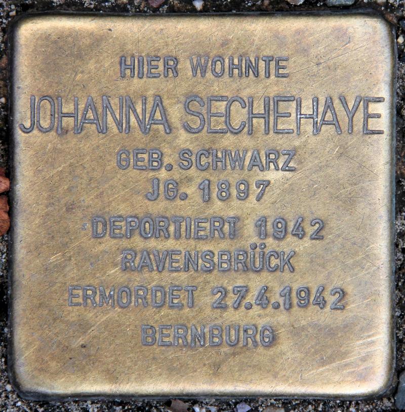 Stolperstein für Johanna Hilda Sechehaye.