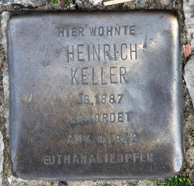 Stolperstein für Heinrich Keller.