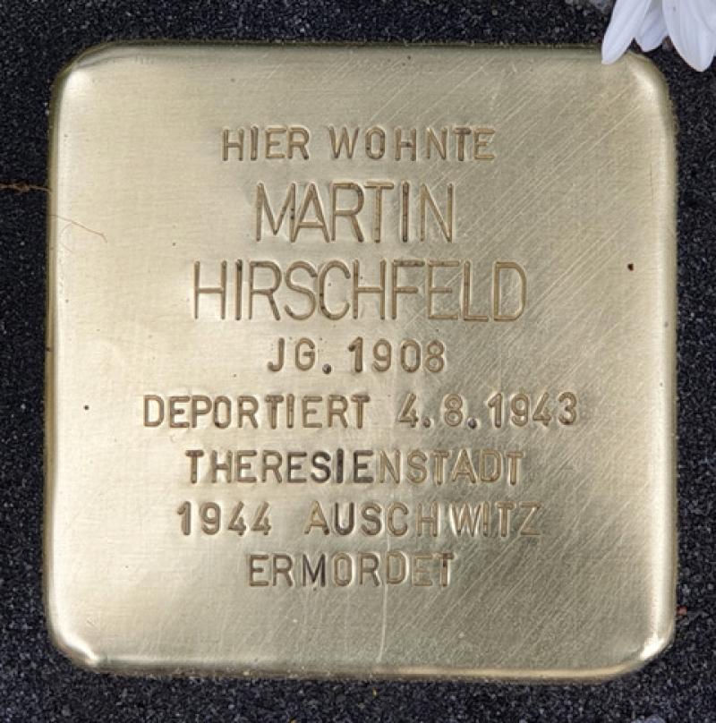 Stolperstein Martin Hirschfeld, © OTFW Berlin