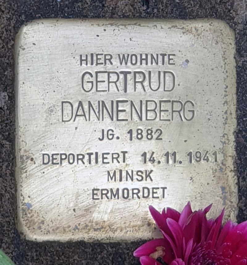 Stolperstein Gertrud Dannenberg © OTFW