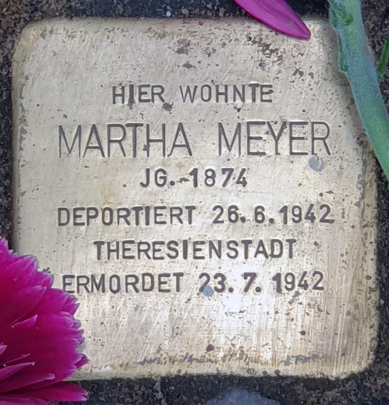 Stolperstein Martha Meyer © OTFW