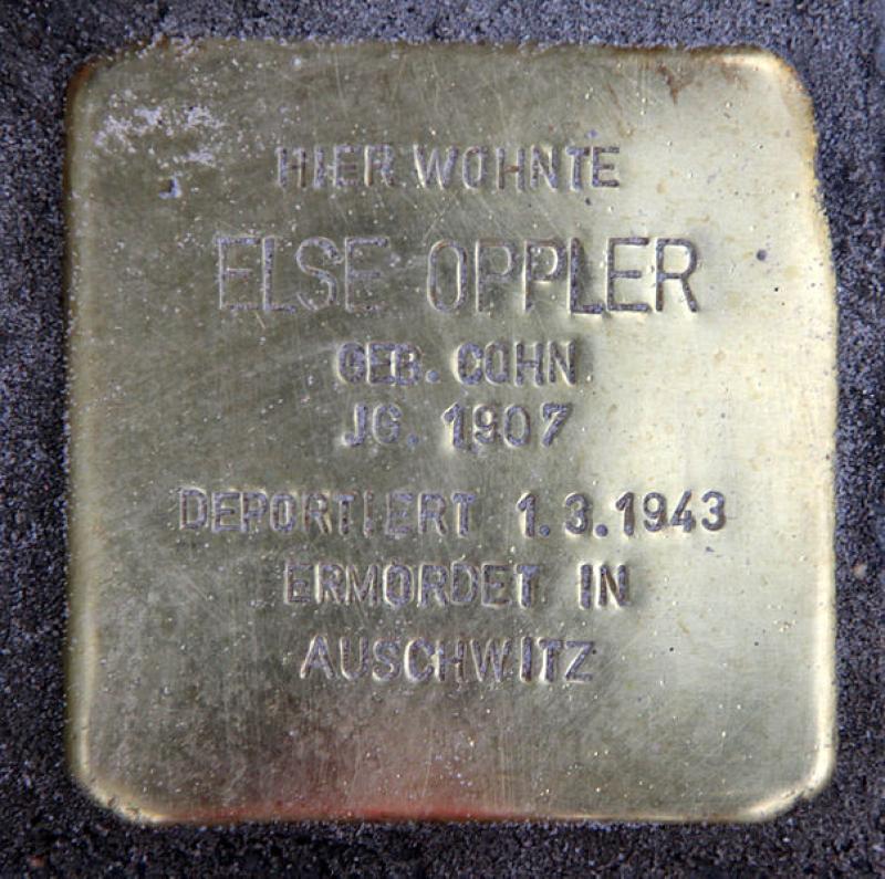Stolperstein für Else Oppler
