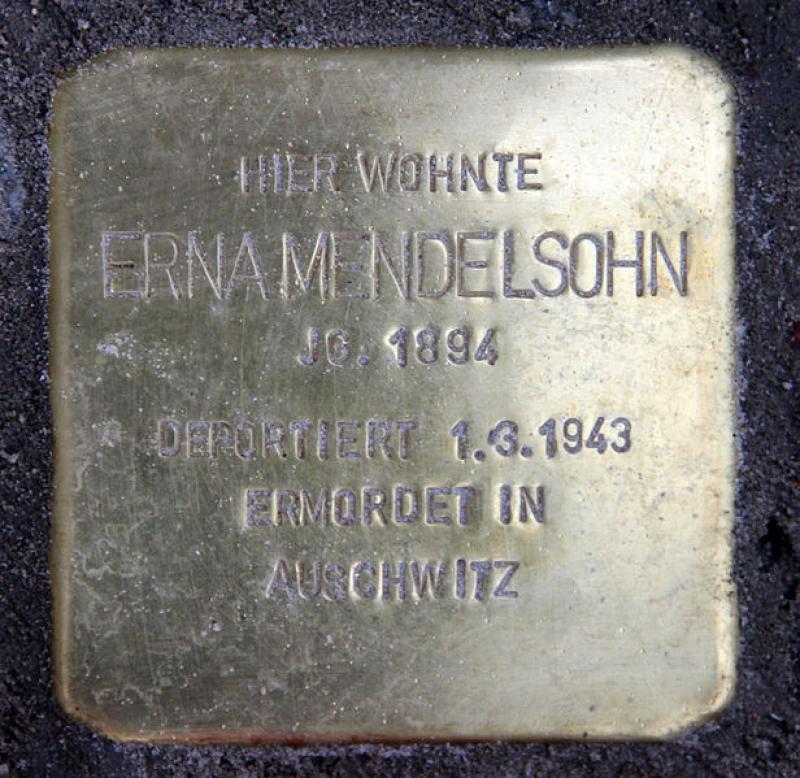 Stolperstein für Erna Mendelsohn