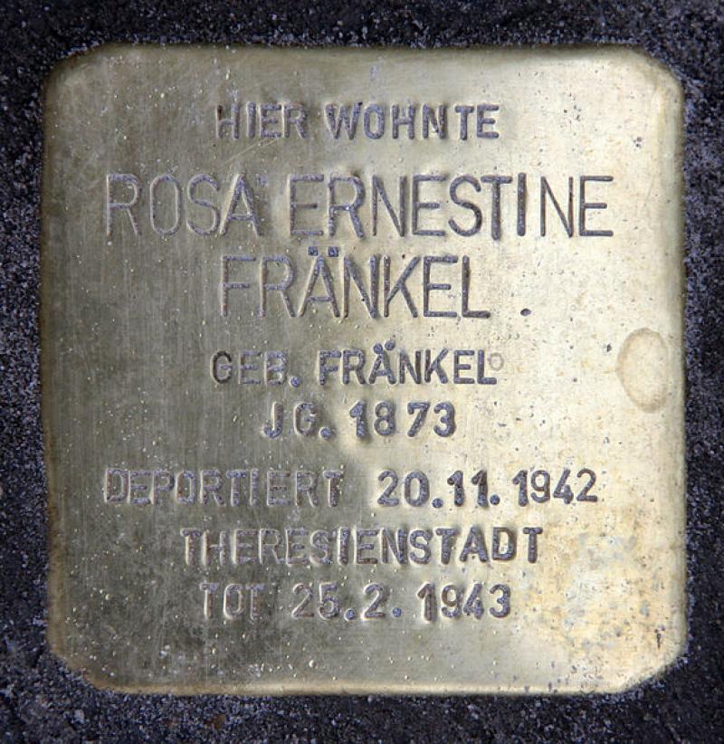 Stolperstein für Rosa Ernestine Fränkel