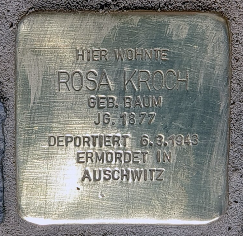 Stolperstein für Rosa Kroch © OTFW