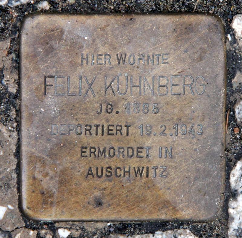 Stolperstein für Felix Kühnberg.