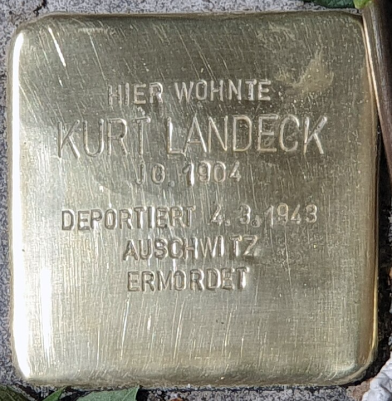 Stolperstein für Kurt Landeck © OTFW