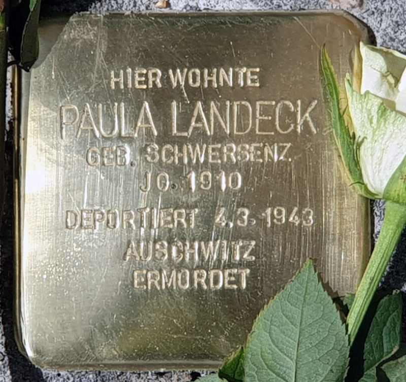 Stolperstein für Paula Landeck © OTFW