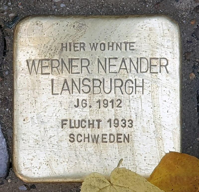 Stolperstein Werner Neander Lansburgh © OTFW