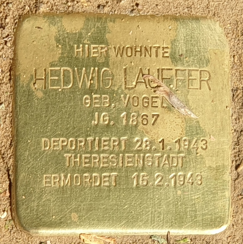 Stolperstein für Hedwig Lauffer © OTFW