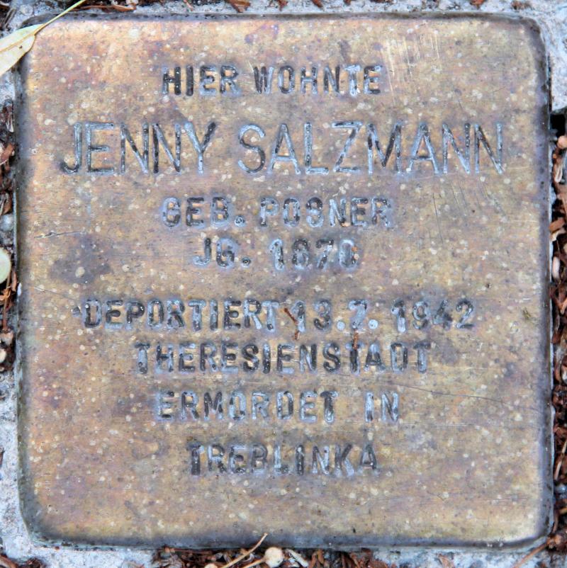 Stolperstein für Jenny Salzmann.