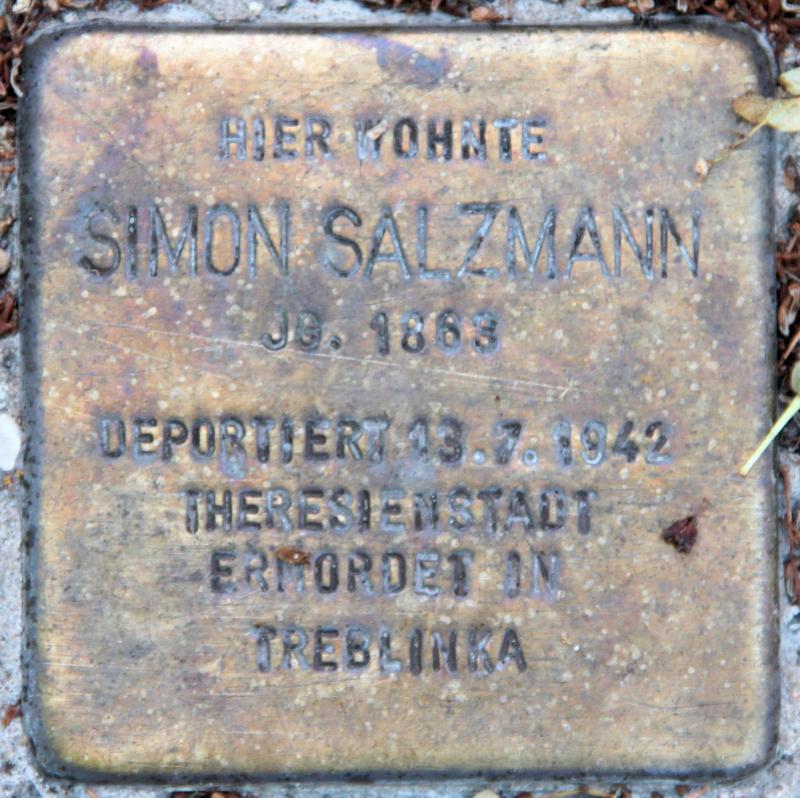 Stolperstein für Simon Salzmann.