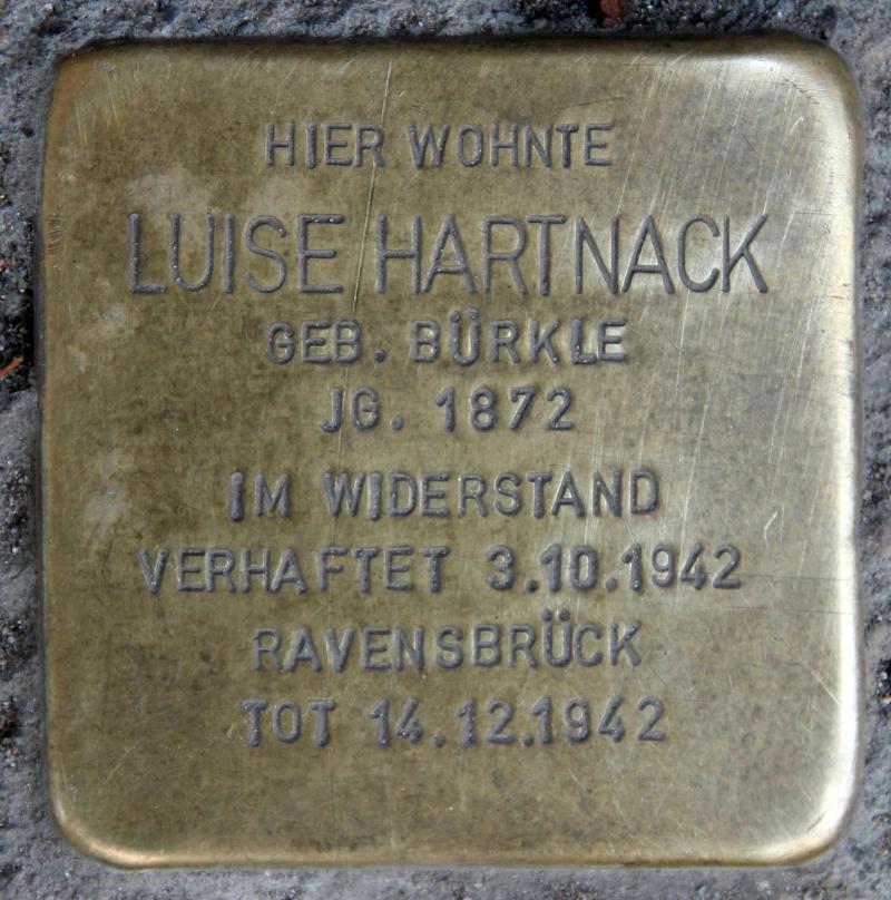 Stolperstein für Luise  Hartnack.