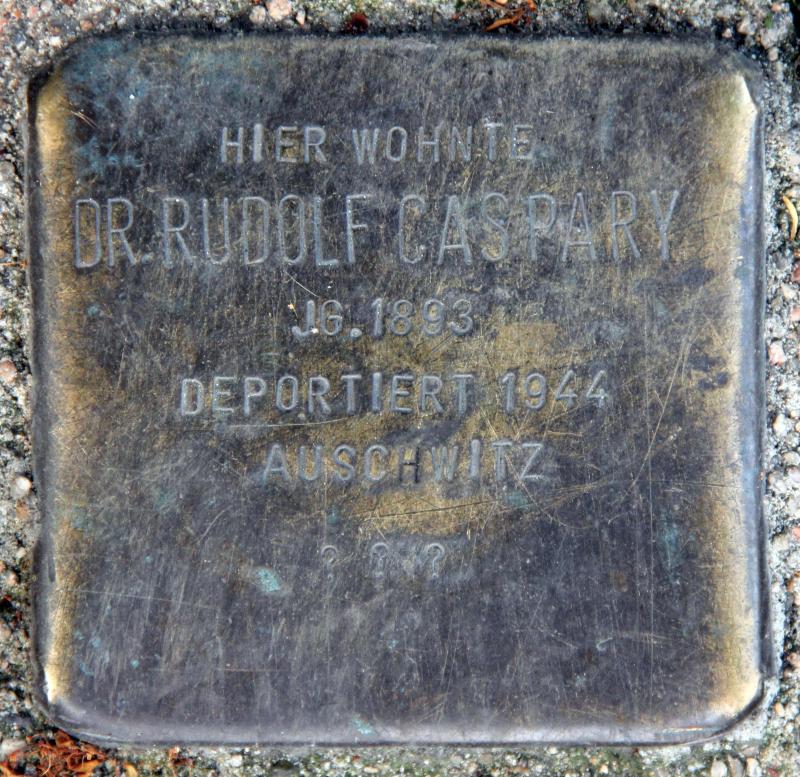 Stolperstein für Rudolf Caspary.