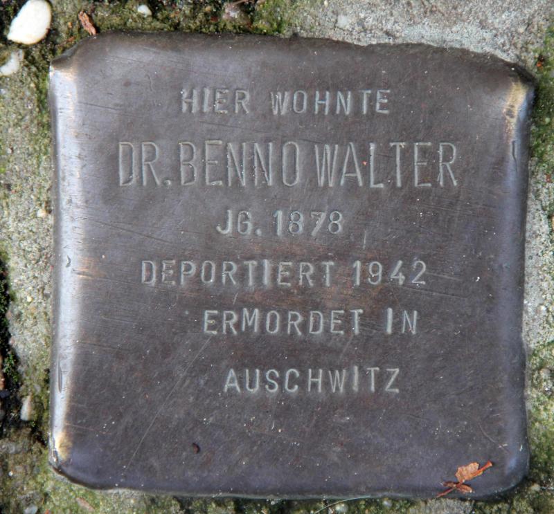 Stolperstein für Benno Walter.