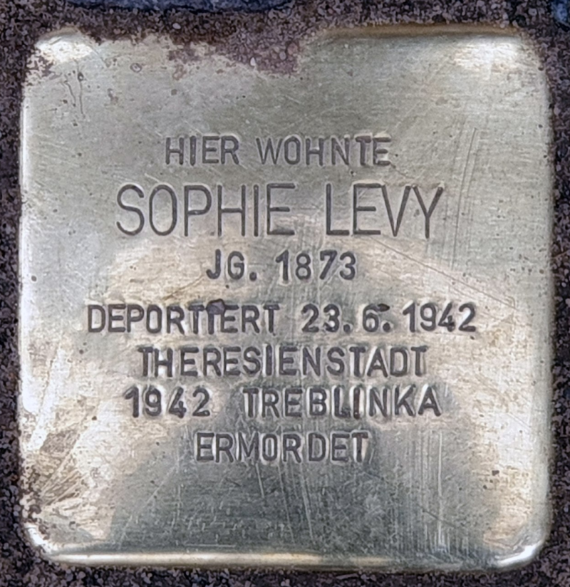 Stolperstein für Sophie Levy © OTFW