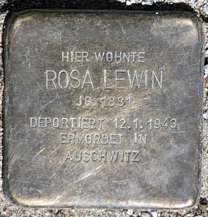 Stolperstein für Rosa Lewin © OTFW