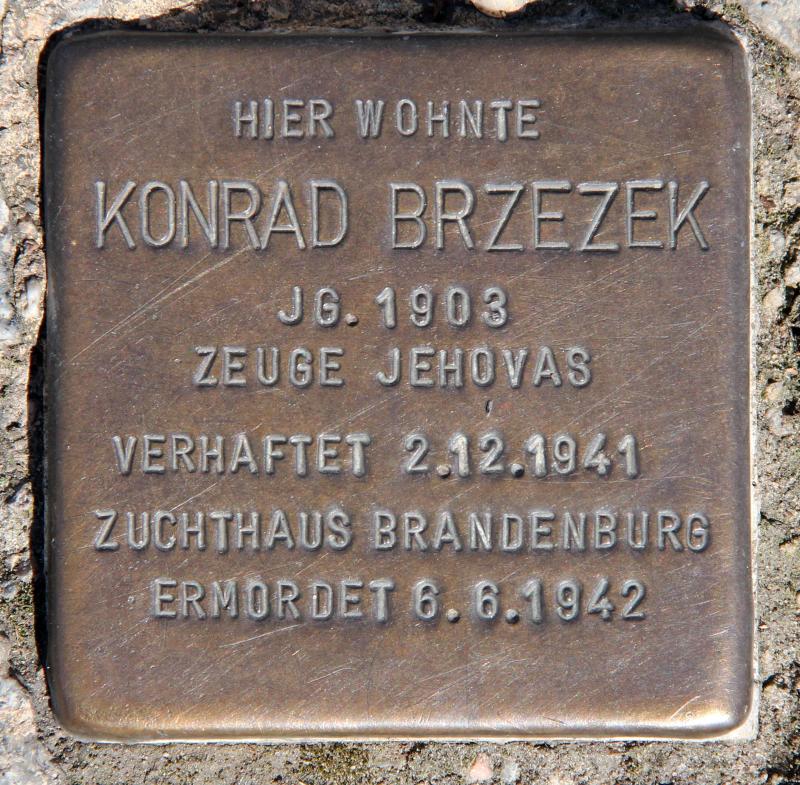 Stolperstein für Konrad Brzezek