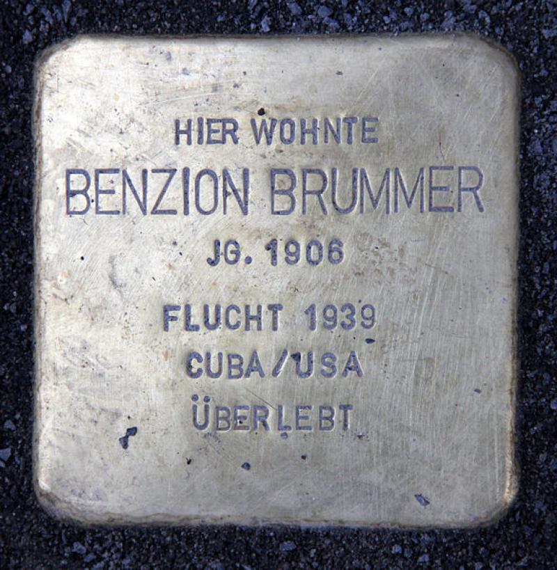 Stolperstein für Benzion Brummer