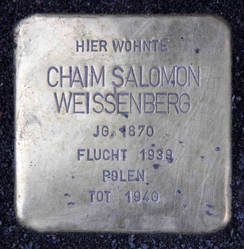Stolperstein für Chaim Salomon Weissenberg