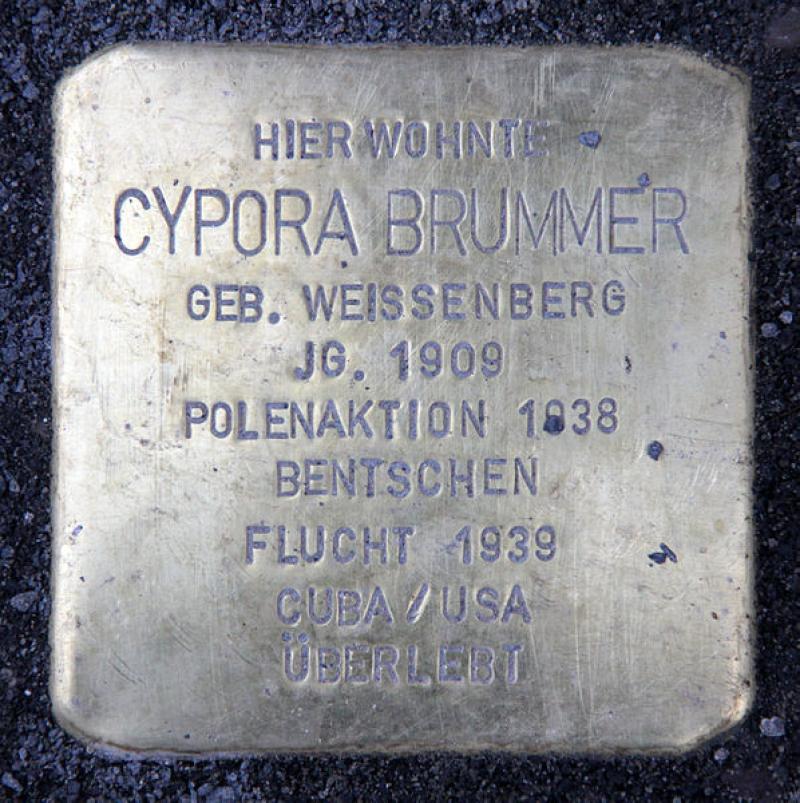 Stolperstein für Cypora Brummer