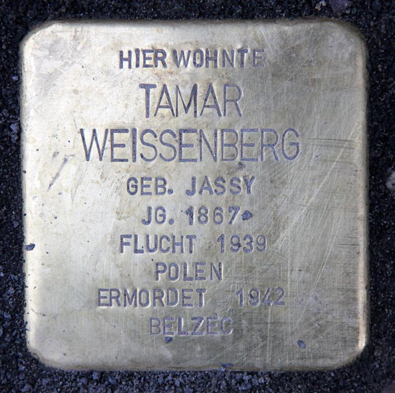 Stolperstein für Tamar Weissenberg