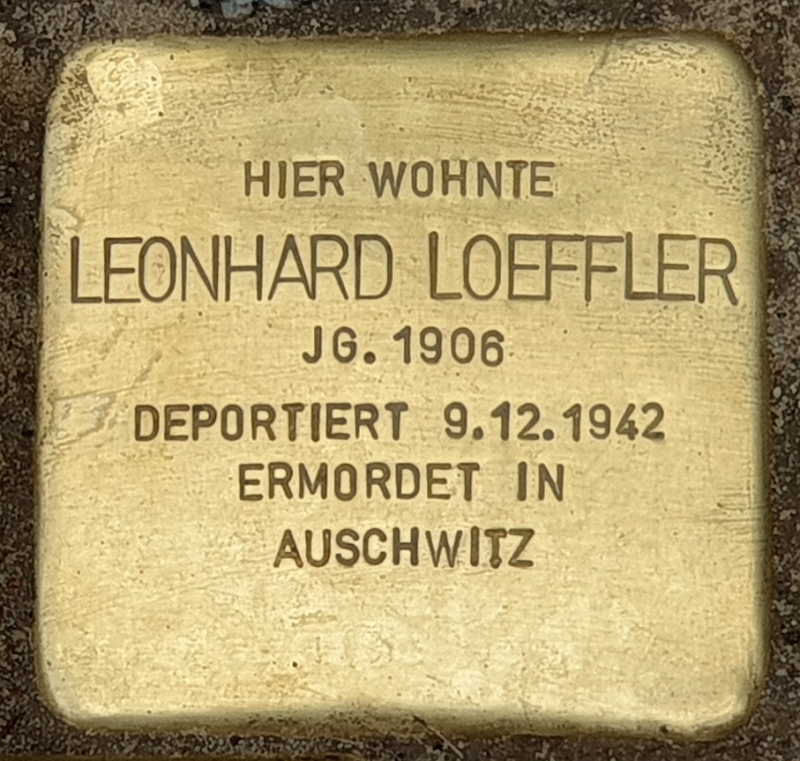 Stolperstein für Leonhard Loeffler © OTFW