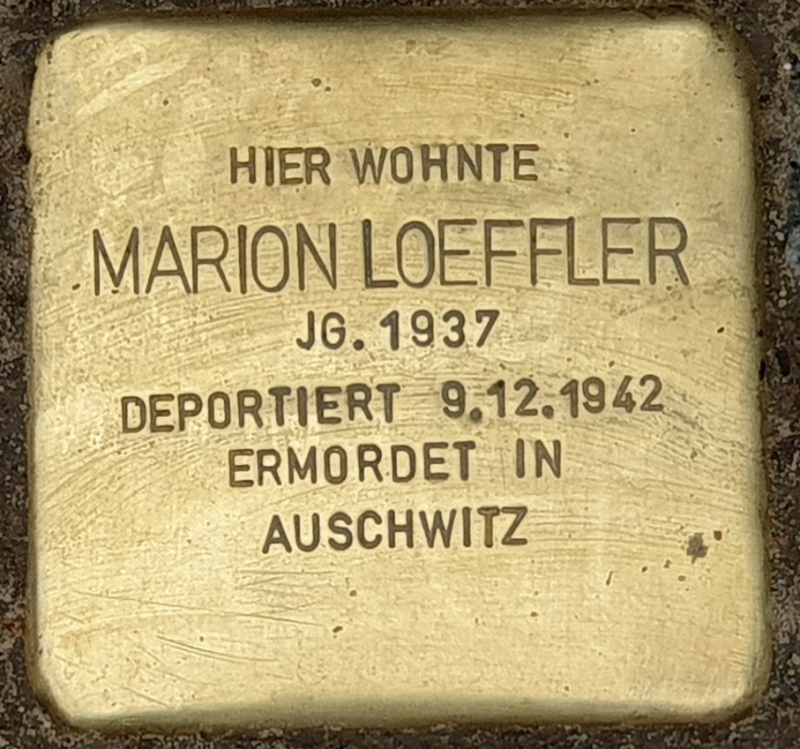 Stolperstein für Marion Loeffler © OTFW