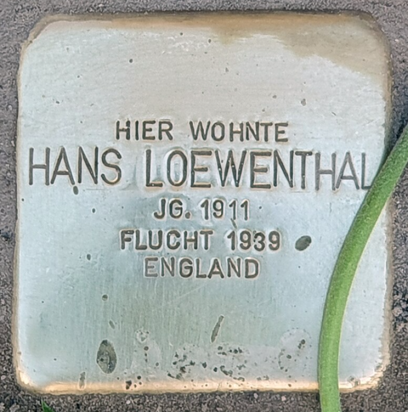 Stolperstein für Hans Loewenthal © OTFW