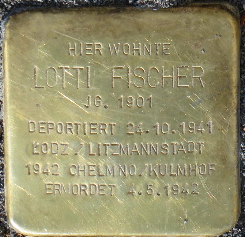 Stolperstein für Lotti Fischer
