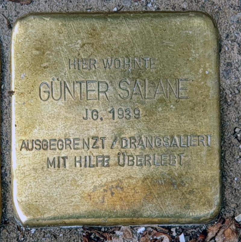 Stolperstein für Günter Salane © OTFW