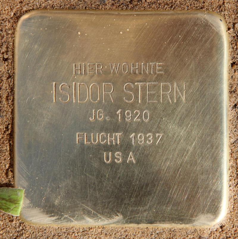 Stolperstein für Isidor Stern © OTFW