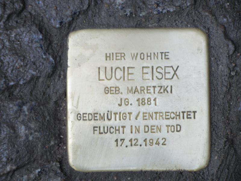 Stolperstein für Lucia Eisex