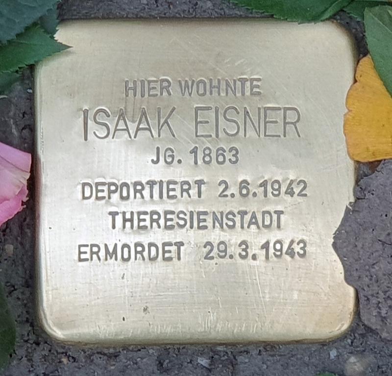 Stolperstein von Isaak Eisner, Foto: OTFW