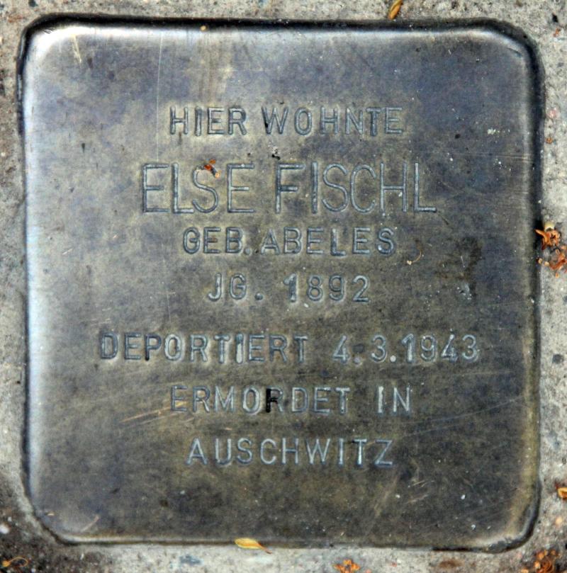 Stolperstein für Elsa Veronika Fischl.