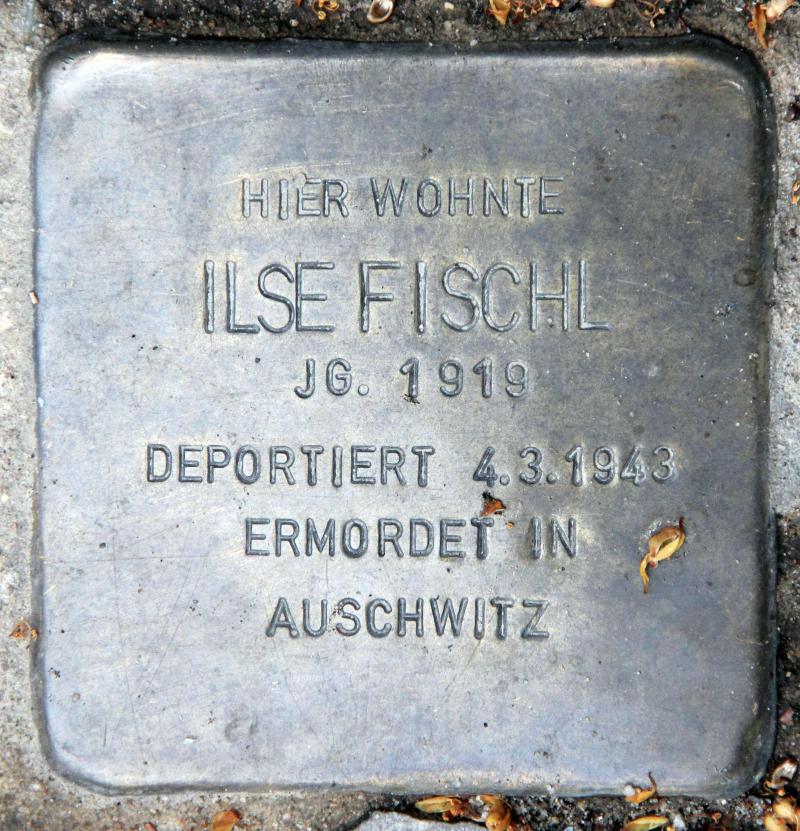 Stolperstein für Ilse Friederike Fischl.