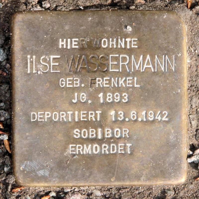 Stolperstein für Ilse Wassermann.