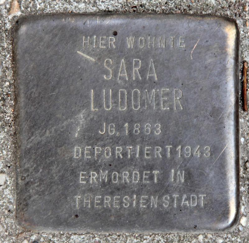 Stolperstein für Sara Ludomer.