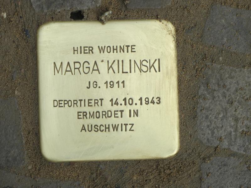 Stolperstein Marga Kilinski, ©  Initiative Charlottenburg-Wilmersdorf, April 2013