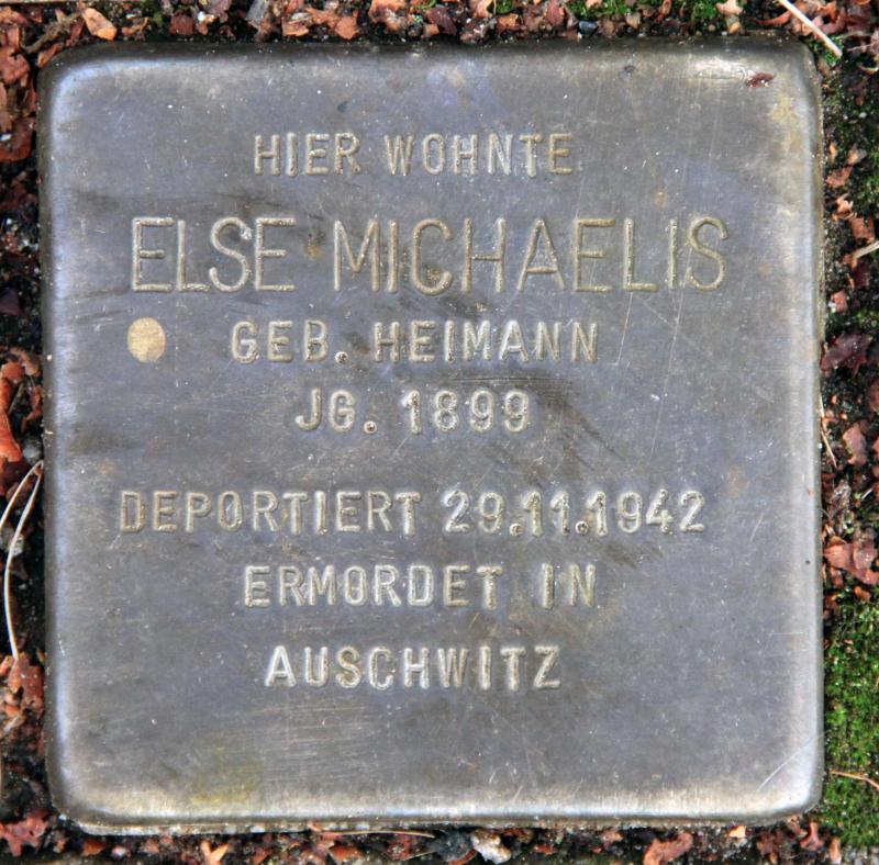 Stolperstein für Else Michaelis.