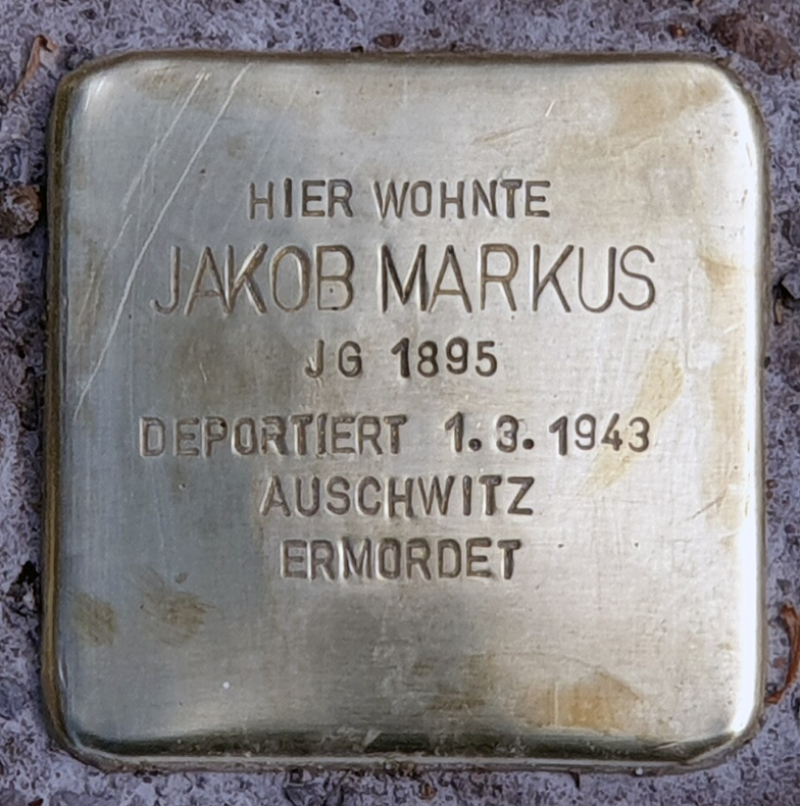 Stolperstein für Jakob Markus