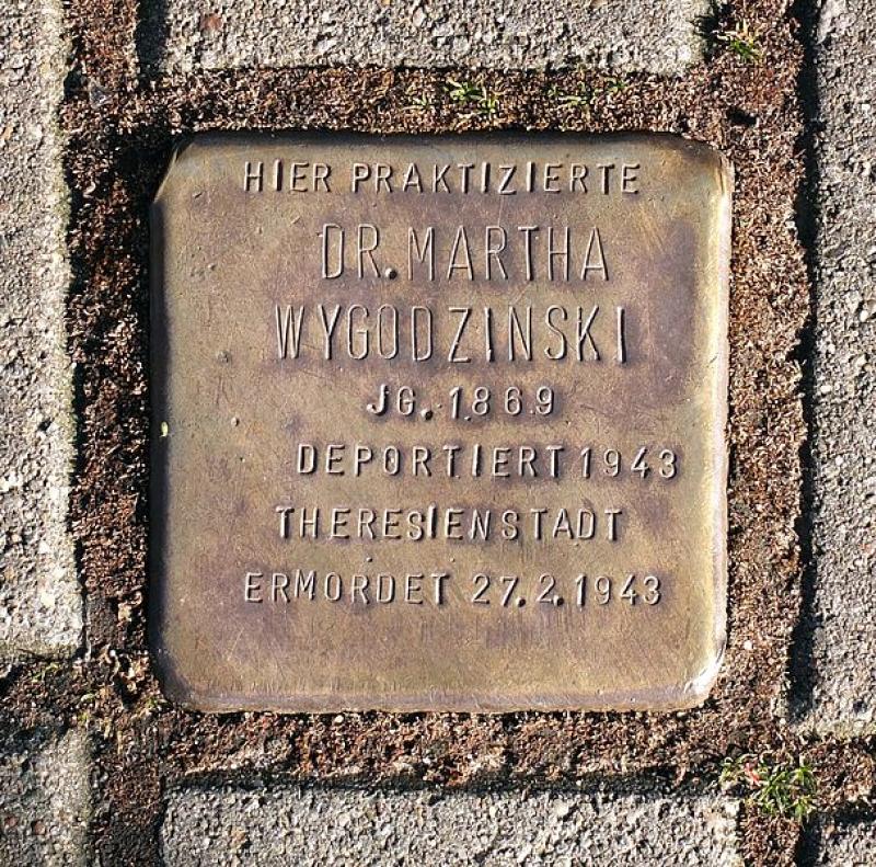 Stolperstein für Martha Wygodzinski © Axel Mauruszat