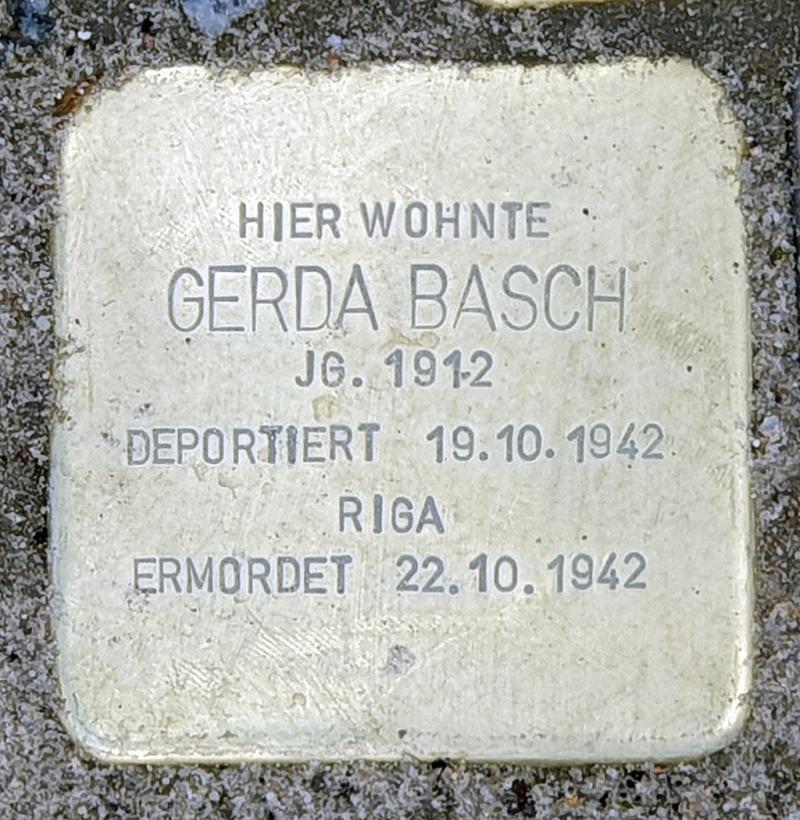 Stolperstein für Gerda Basch © OTFW