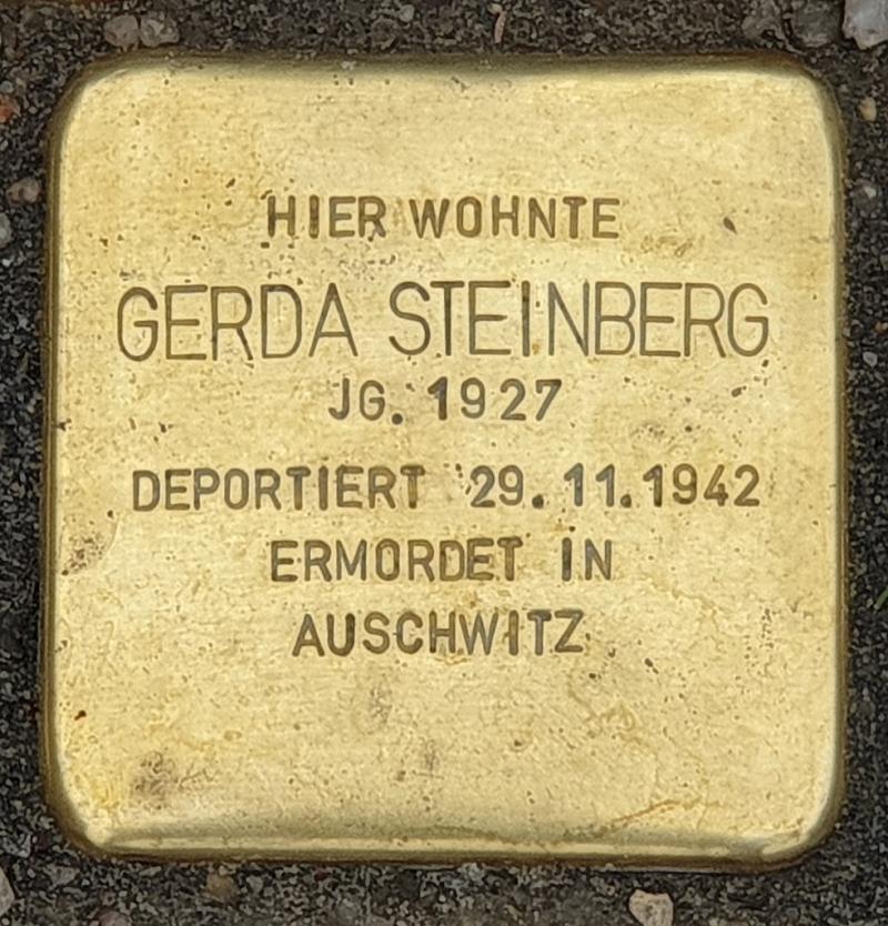 Stolperstein Gerda Steinberg © OTFW